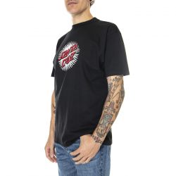 Santa Cruz-Mens Daylight Dot Front T-Shirt Black 