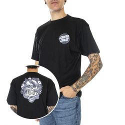 Santa Cruz-Botanic Skull T-Shirt Black - Maglietta Girocollo Uomo Nera