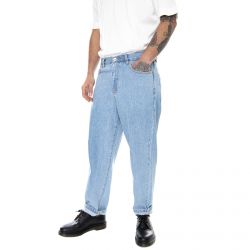 Farah-Mens Hawtin Crop Archive Wash Blue Denim Jeans-F4BSA015-483