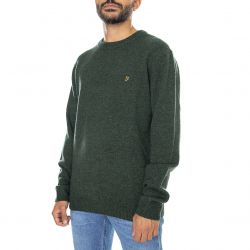 Farah-Birchall Crew Sweat Evergreen - Maglione Girocollo Uomo Verde