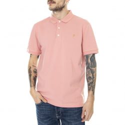 Farah-Mens Blase Pink Rose Polo Shirt-F4KSB068-690