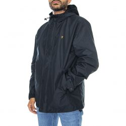 Farah-Mens Jones Fleece Lined C True Navy Hooded Jacket