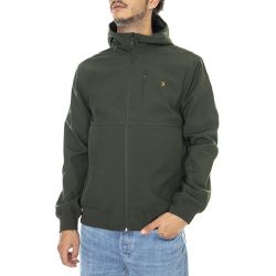 Farah-Mens Rudd Softshell Evergreen Hooded Jacket