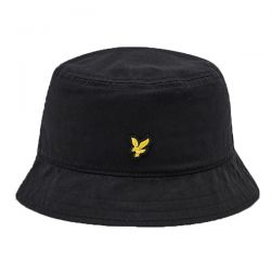 Lyle & Scott-Bucket Hat Jet Black - Cappello da Pescatore Nero-HE800AF-Z865