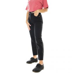 Levis-Womens Ribcage Ankle Black Denim Jeans Pants-72693-0012