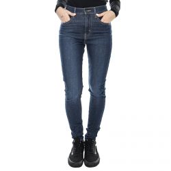 Levis-Mile High Super Skinny Pants - Blue - Denim Jeans Donna Blu-22791-0096