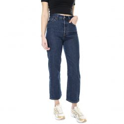 Levis-Ribcage Straight Ankle - Denim Jeans Donna Blu / Noe Dark Mineral-72693-0072