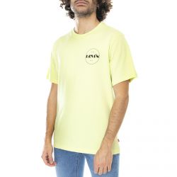 Levis-Mens Relaxed Corelogo Shadow Lime T-Shirt-16143-0121