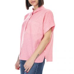 Levis-Womens Laney Shirt - Peony - Camicia Maniche Corte Donna Rosa-29460-0003