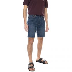 Levis-501 Hemmed Denim Jeans Shorts - Fire Goin' Short - Bermuda Denim Jeans Uomo Blu-36512-0139