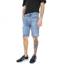 Levis-Mens 405 Standard Punch Line Real Calli Med Indigo / Worn In Denim Jeans Shorts-39864-0053