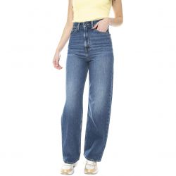 Levis-Womens High Loose Show Off Blue Denim Jeans-26872-0010
