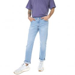 Levis-511 Slim Tabor Well Worn - Pantaloni Denim Jeans Uomo Blu / Light Indigo / Worn In-04511-5271
