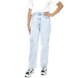 Levis-W' Ribcage Straight Ankle Ojai Shore Med Indigo / Worn In Denim Jeans Pants-72693-0111