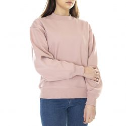 Levis-Womens Made & Crafted Rose Pink Crew-Neck Sweatshirt-A2098-0000