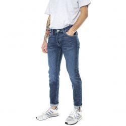 Lee-Luke Button Fly - Denim Jeans Uomo Blu Scuro / Dark Newberry-L70SNICC