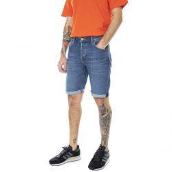Lee-5 Pocket - Bermuda Uomo Denim Jeans Blu / Dark Nelson-L73EMGLW
