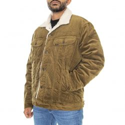 Lee-Sherpa jacket Tumbleweed-L87AQEDH - Giacca Invernale in Velluto Uomo Marrone