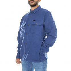 Lee-Mens 101 Wool Overhisrt Lake Blue-L93BVO51 Shirt