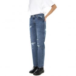 Levis-Womens 90'S 501 Z3269 Indigo Destructed Denim Jeans Pants-A1959-0010