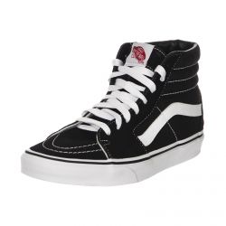 Vans-UA S8-HI Shoes - Black / Black / White - Scarpe Stringate Profli Alto Uomo / Donna Nere-VD5IB8C