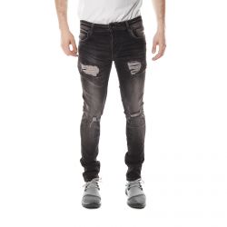 SOLID-Dexter Stretch Jeans - Black - Denim Jeans Uomo Neri-6176116-9000