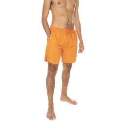 SOLID-Mens Hector 6604 Burnt Orange Swim Trunks-6193116-6604 BURNT ORANGE