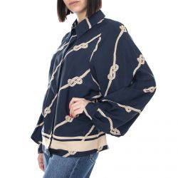 Minimum-Womens Josepha Navy Blazer Shirt-178736636-687