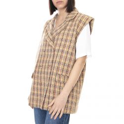 Minimum-Womens Fayda Thai Curry Double-Breasted Sleeveles Jacket -190927125-1049
