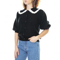 Minimum-Womens Colli 9070 Black Short-Sleeve Top Shirt-203559070-999