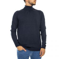 Only & Sons-Tyler 12 Roll Neck Noos Turtle-Neck Sweater - Blue Nights - Maglionne Uomo Collo Alto Blu-22014163-Blue Nights