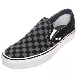 Vans-UA Classic Slip-On Shoes - Black / Pewter Checkerboard - Scarpe Slip-On Profilo Basso Uomo Multicolore-VN000EYEBPJ1