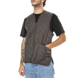 Barbour-Quilted Waistcoat Zip Liner Rustic Muted - Giacca Smanicata Uomo Marrone-FW22-MLI0001-BR52