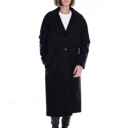 Dr. Denim-Debbie Coat - Black - Cappotto Donna Nero-1631110-101