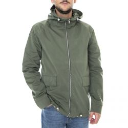 Elvine-Tobias Summer Jacket - Thyme - Giacca con Cappuccio Uomo Verde-171005-609 thyme