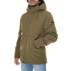 Elvine-Mens Indio Dark Olive Hooded Winter Jacket-330115-128