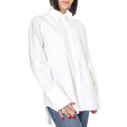 Elvine-Womens Arden Blouse Shirt - Tallow White - Camicia Donna Bianca-330323-263