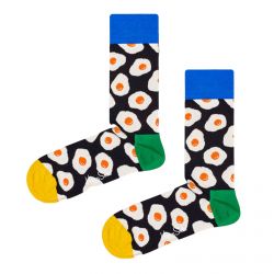 HAPPY SOCKS-Sunny Side Up  Black / Multicoloured Socks-EGS01-9300
