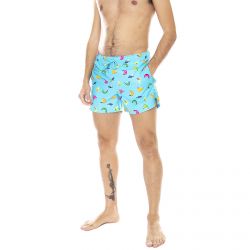 HAPPY SOCKS-Mens Banana Swim Trunks - Multicoloured - Bermuda da Bagno Uomo Multicolore-BAN116-6700