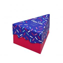 HAPPY SOCKS-Happy Birthday Cake 0100 Multicoured Gift Box Socks 3-Pack-XBDC08-0100