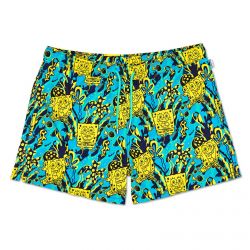 HAPPY SOCKS-Kids Sponge Bob Multioloured Swim Shorts-KBOB116-220