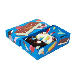 HAPPY SOCKS-Ice Cream Gift Set - Confezione da Tre Paia di Calzini Multicolore -XICE08-6700