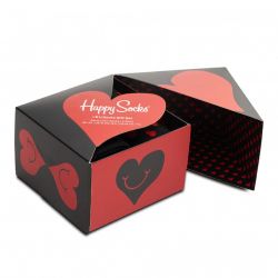 HAPPY SOCKS-Heart You Gift Set - Confezione da Due Paia di Calzini Multicolore -XVAL02-9300