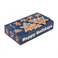 HAPPY SOCKS-Holiday 3-Pack - Confezione Regalo da Tre Paia di Calzini Multicolore -XGCO02-0200