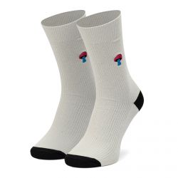 HAPPY SOCKS-Ribbed Embroidery Mushroom 9300 - Calzini Multicolore-REMUS01-9100
