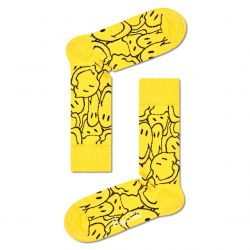 HAPPY SOCKS-Super Smiley 2200 Yellow / Multicoured Socks-SMY01-2200