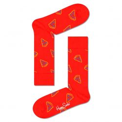 HAPPY SOCKS-Pizza Slice 4300 Orange / Multicoured Socks-PIS01-4300