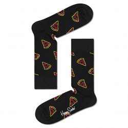 HAPPY SOCKS-Pizza Slice 9300 Black / Multicoured Socks-PIS01-9300