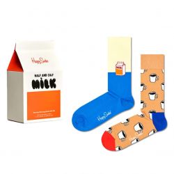 HAPPY SOCKS-2-Pack Monday Morning Socks Gift Set 0200 - Set da 2 Paia di Calzini Multicolore-XMMS02-0200