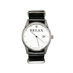 CHEAPO-Relax White / Black Wrist Watch -14227QQ